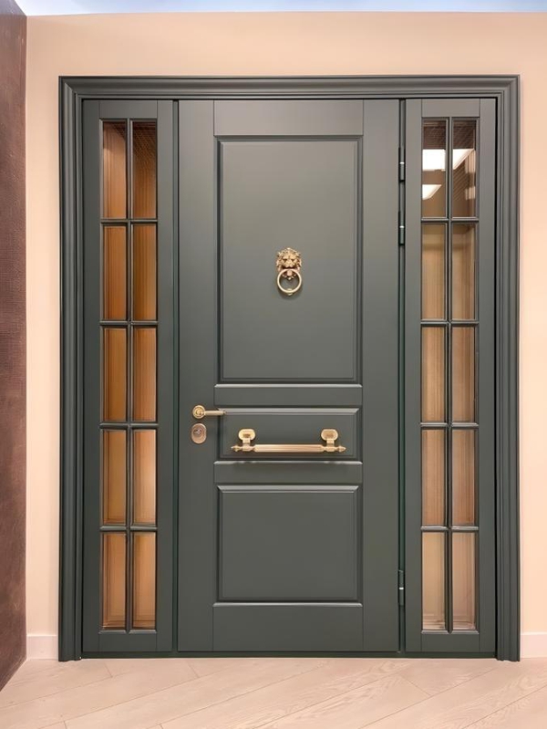 Дверь со стеклами по бокам Дверь со стеклами по бокам