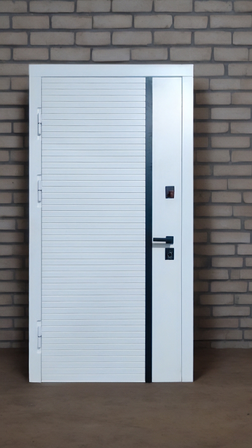 С черной полосой на белом МДФ С черной полосой на белом МДФ