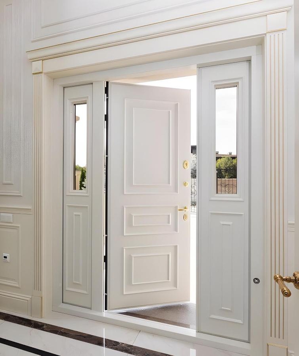 Парадная дверь с остеклением Парадная дверь с остеклением