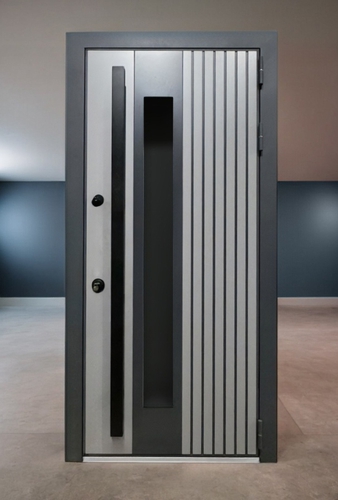 Серая с длинной ручкой