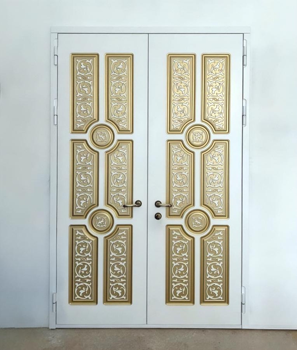 Двупольная дверь с патиной Двупольная дверь с патиной