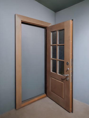 Дверь в открытом виде