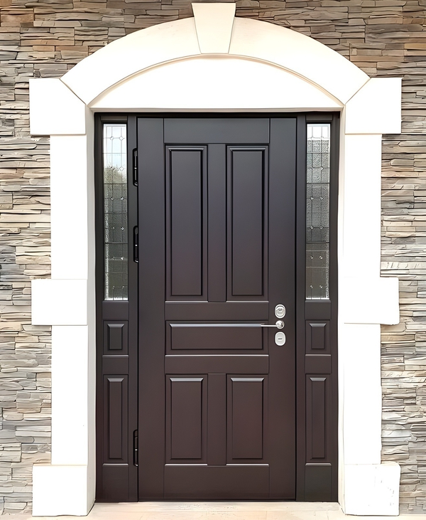 Дверь с витражными стеклами Дверь с витражными стеклами